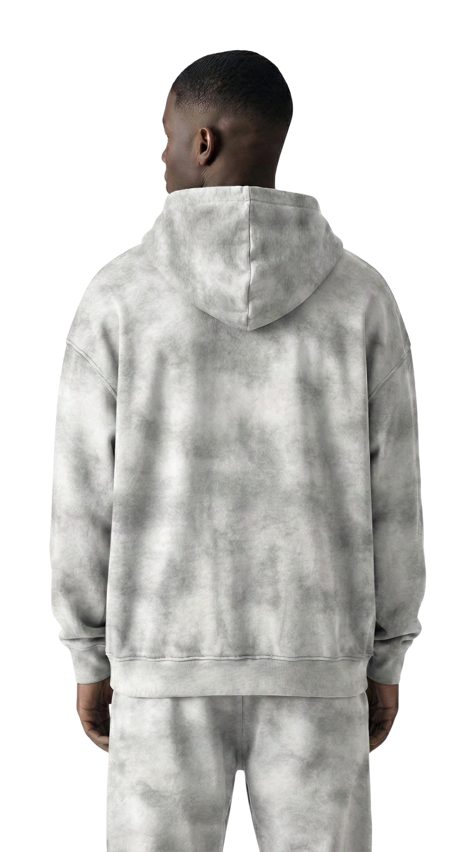 Dirty Washed Zip-Up Fleece Hoodie