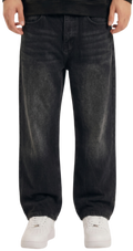 Vintage Wash Wide Leg Jeans
